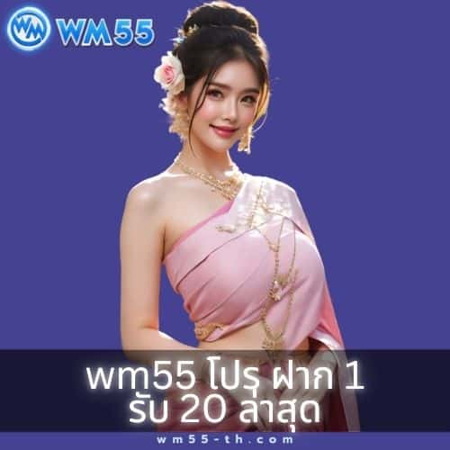 wm55 โปร ฝาก 1 รับ 20 ล่าสุด